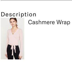 reformation cashmere wrap sweater